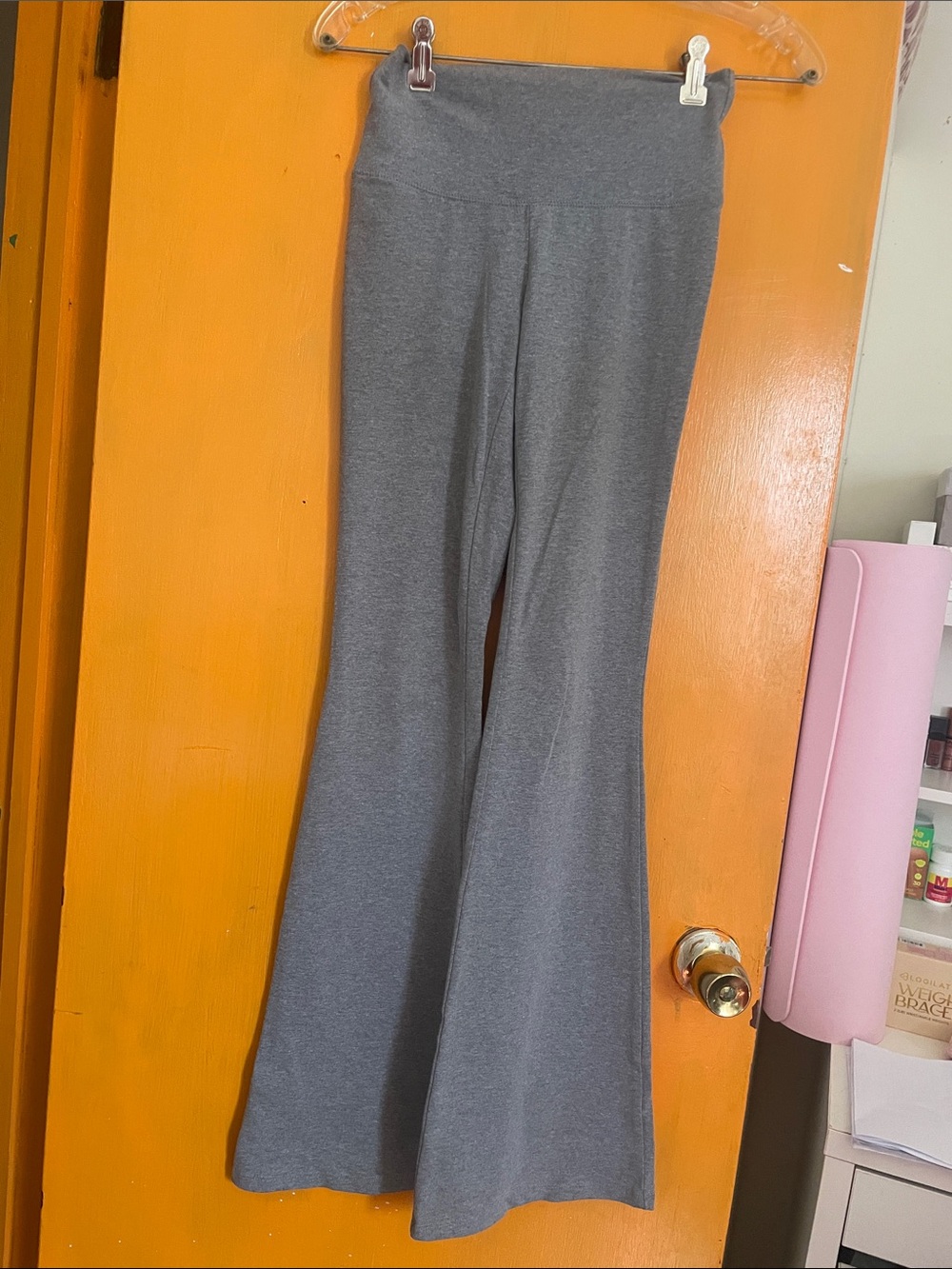 Girls' Gray Flare Lounge Pants - Comfortable Everyday Bottoms